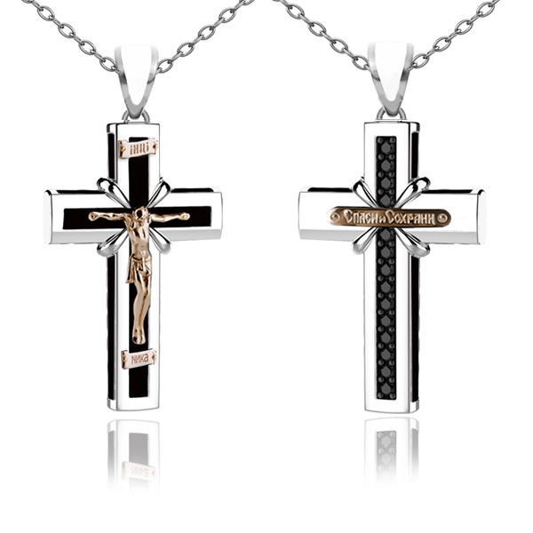 Woman`s cross "Blessed"