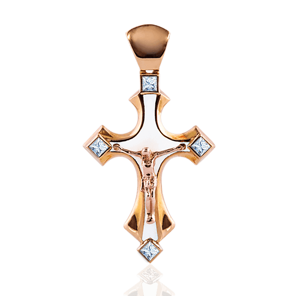 “Solomia” cross with diamonds